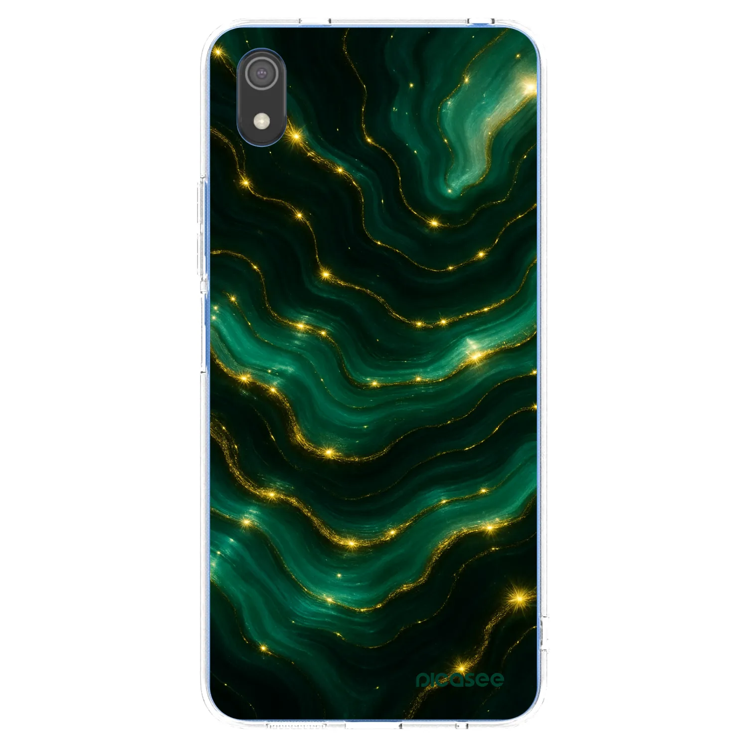 Picasee silikonska prozirna maskica za Xiaomi Redmi 7A - Emerald
