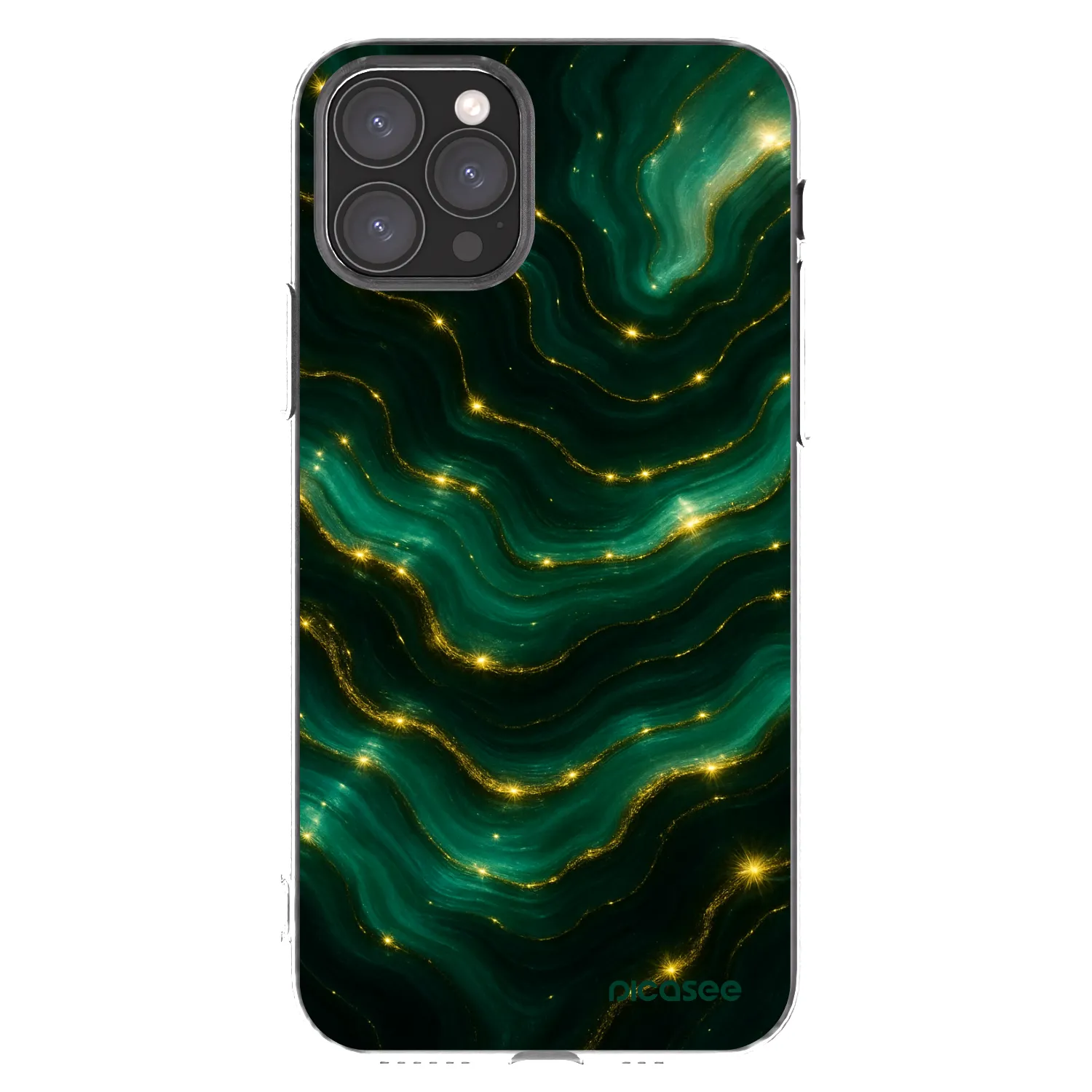 Picasee silikonska prozirna maskica za Apple iPhone 11 Pro - Emerald