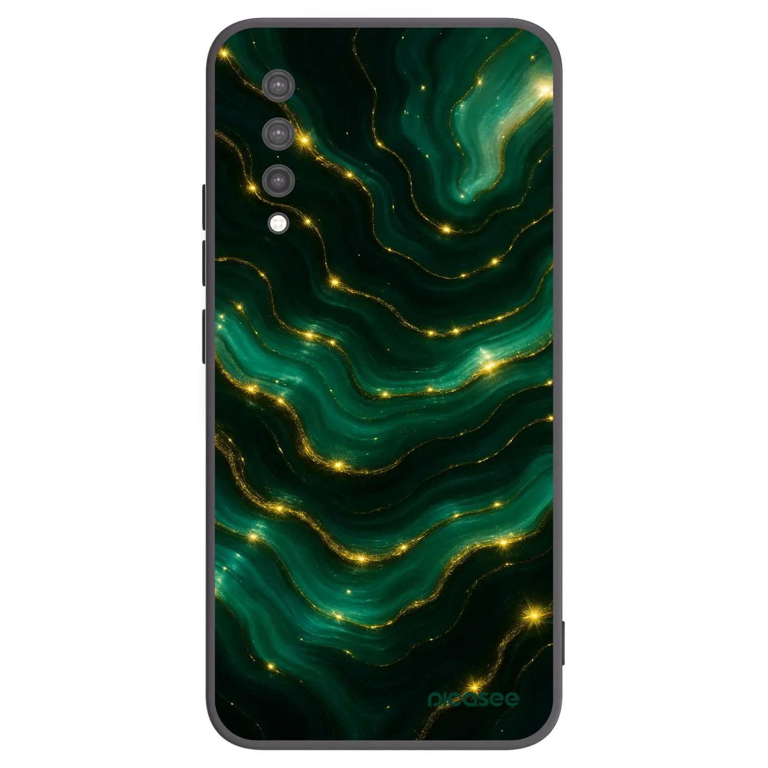 Picasee crna silikonska maskica za Xiaomi Mi 9 Lite - Emerald