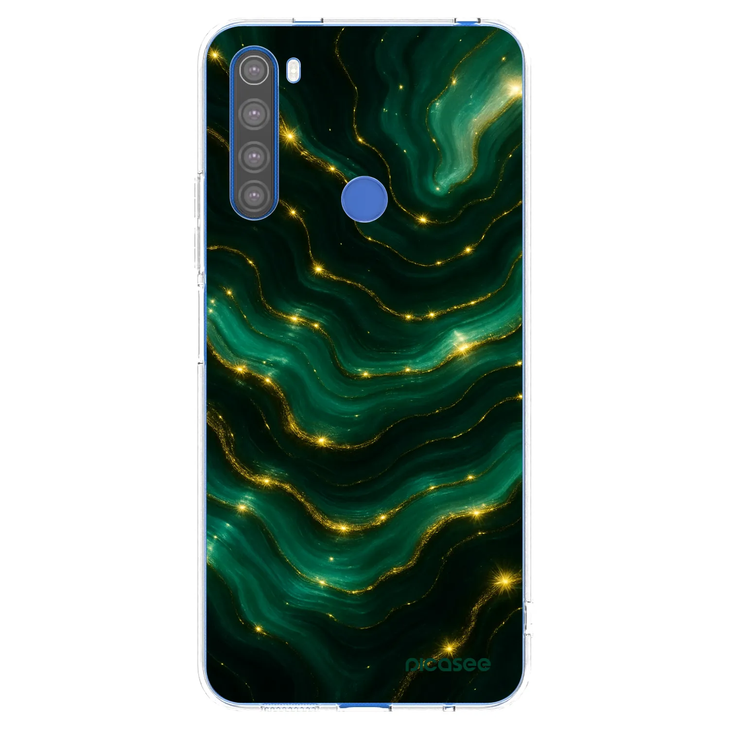 Picasee silikonska prozirna maskica za Xiaomi Redmi Note 8T - Emerald