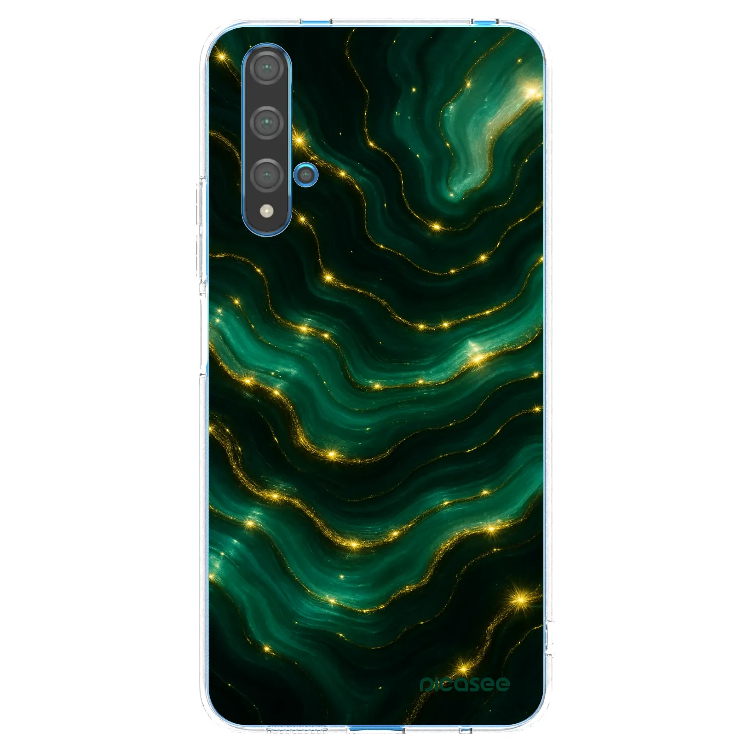 Picasee silikonska prozirna maskica za Huawei Nova 5T - Emerald