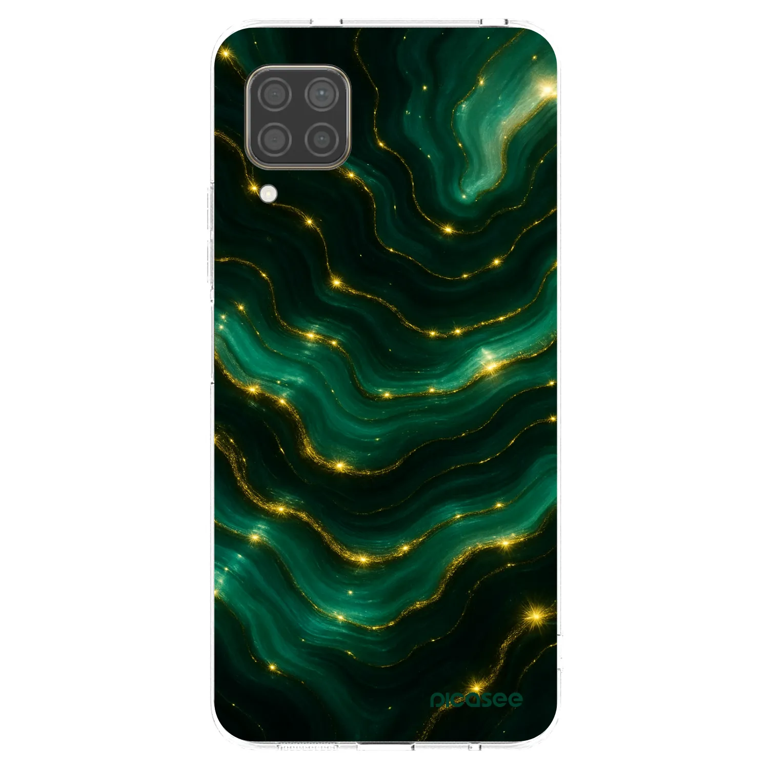 Picasee silikonska prozirna maskica za Huawei P40 Lite - Emerald