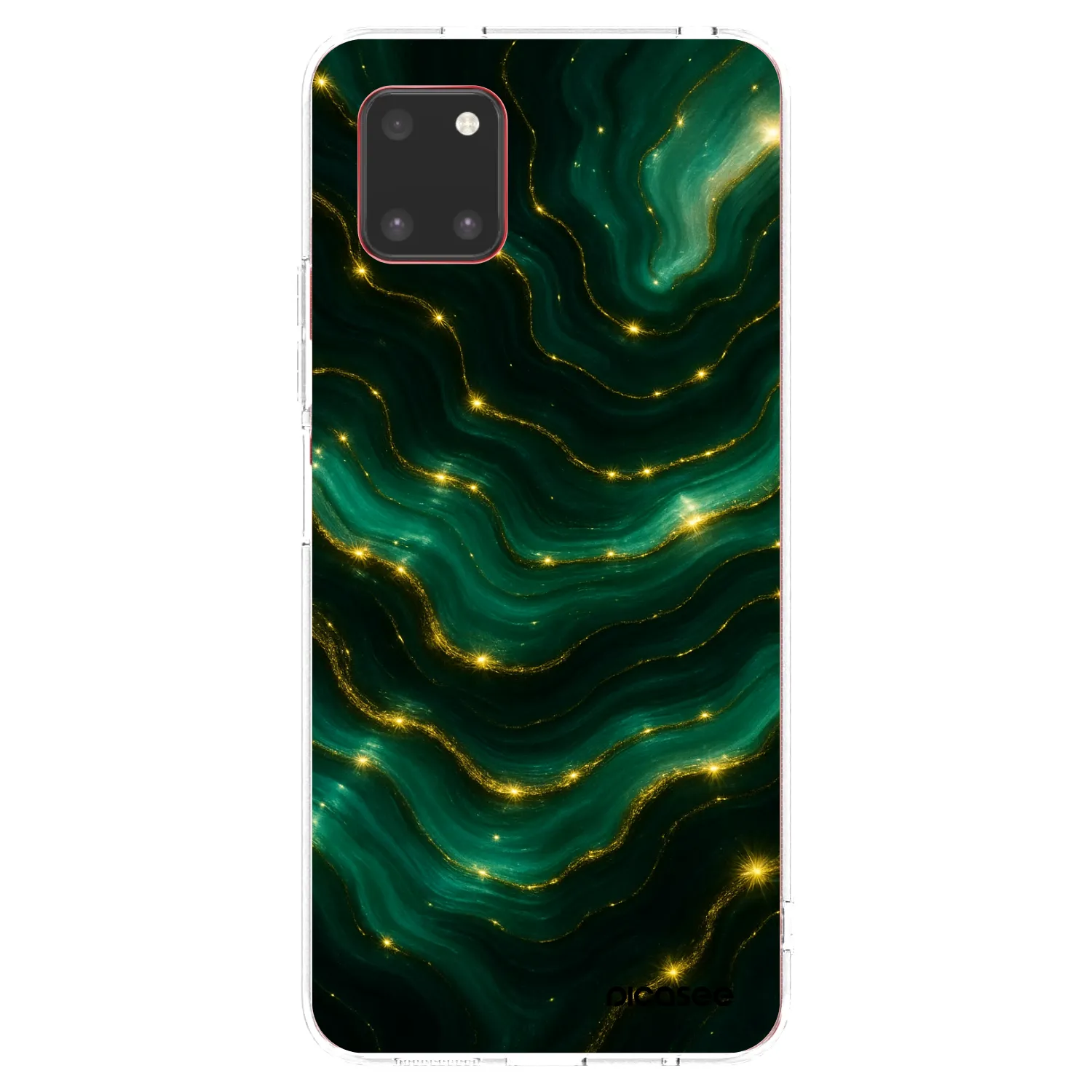 Picasee silikonska prozirna maskica za Samsung Galaxy Note 10 Lite N770F - Emerald