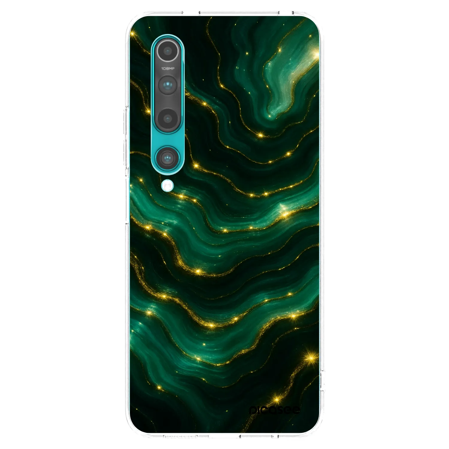 Picasee silikonska prozirna maskica za Xiaomi Mi 10 - Emerald