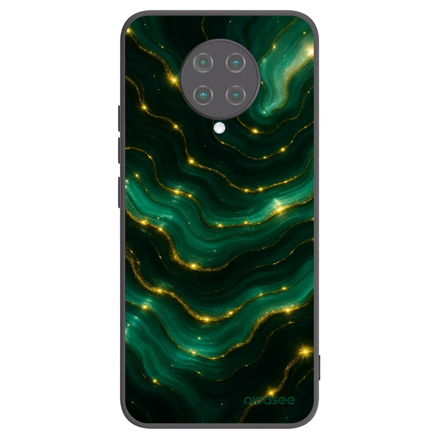 Picasee crna silikonska maskica za Xiaomi Poco F2 Pro - Emerald