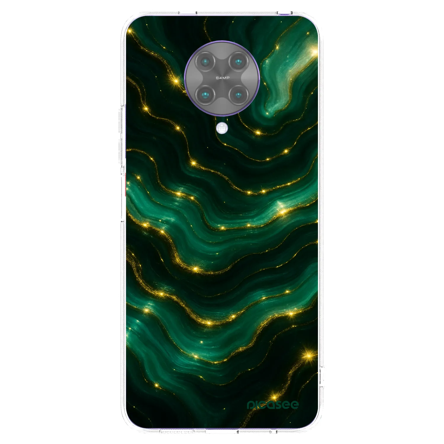 Picasee silikonska prozirna maskica za Xiaomi Poco F2 Pro - Emerald
