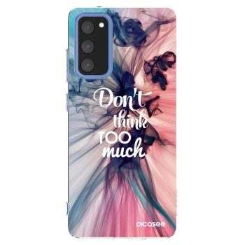 Picasee silikonska prozirna maskica za Samsung Galaxy S20 FE - Don't think TOO much
