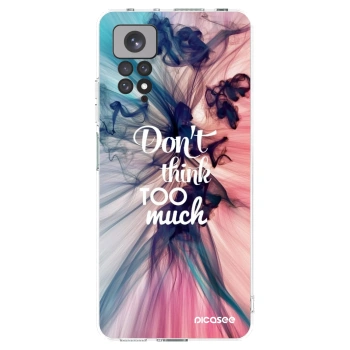 Picasee silikonska prozirna maskica za Xiaomi Redmi Note 11 - Don't think TOO much