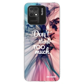 Picasee silikonska prozirna maskica za Xiaomi Redmi 10C - Don't think TOO much