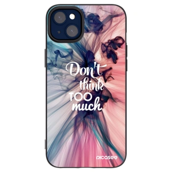 Picasee crna silikonska maskica za Apple iPhone 14 Plus - Don't think TOO much