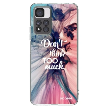 Picasee silikonska prozirna maskica za Xiaomi Redmi Note 11 Pro+ 5G - Don't think TOO much