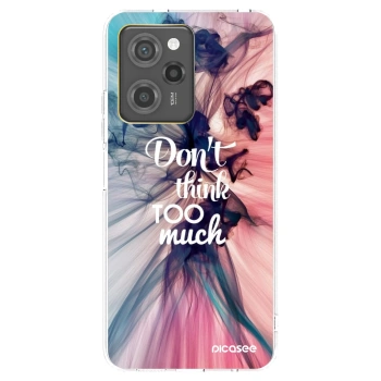 Picasee crna silikonska maskica za Xiaomi Poco X5 Pro - Don't think TOO much