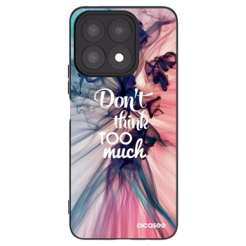 Picasee crna silikonska maskica za Honor X8a - Don't think TOO much