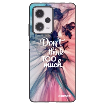 Picasee crna silikonska maskica za Xiaomi Redmi Note 12 Pro+ 5G - Don't think TOO much