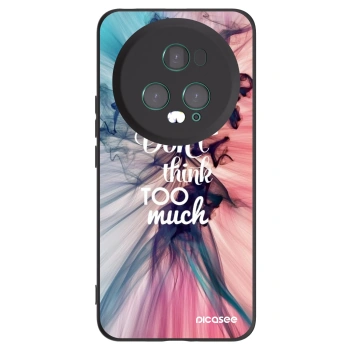 Picasee crna silikonska maskica za Honor Magic5 Pro - Don't think TOO much