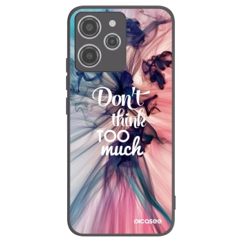 Picasee crna silikonska maskica za Xiaomi Redmi 12 4G - Don't think TOO much