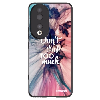 Picasee crna silikonska maskica za Honor 90 5G - Don't think TOO much