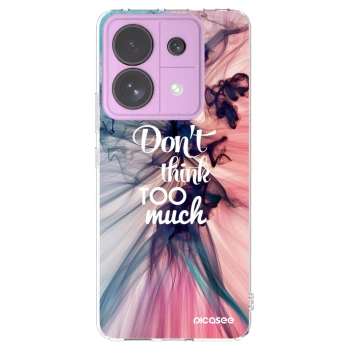 Picasee silikonska prozirna maskica za Xiaomi Redmi Note 13 Pro 5G - Don't think TOO much