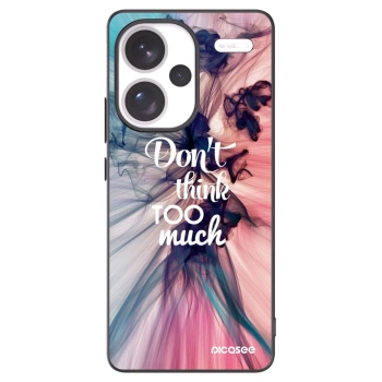 Picasee crna silikonska maskica za Xiaomi Redmi Note 13 Pro+ 5G - Don't think TOO much
