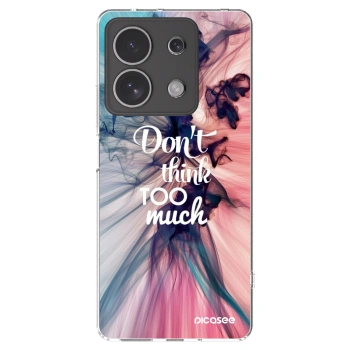Picasee silikonska prozirna maskica za Xiaomi Redmi Note 13 4G - Don't think TOO much