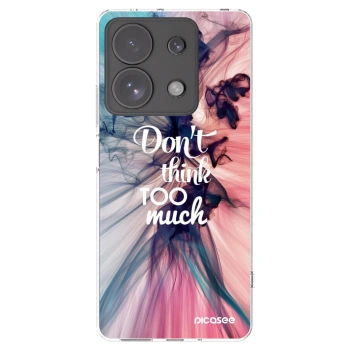 Picasee silikonska prozirna maskica za Xiaomi Redmi Note 13 Pro 4G - Don't think TOO much