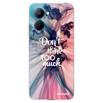 Picasee silikonska prozirna maskica za Realme C33 (2023) - Don't think TOO much