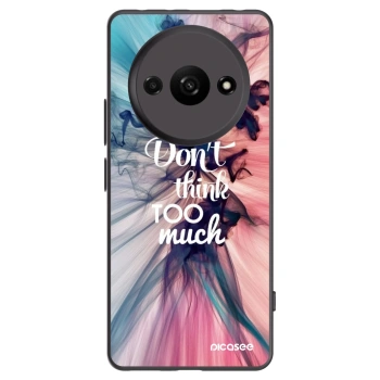Picasee crna silikonska maskica za Xiaomi Redmi A3 - Don't think TOO much