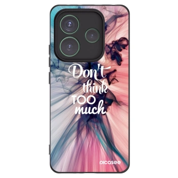 Picasee crna silikonska maskica za Xiaomi Redmi Note 14 5G - Don't think TOO much
