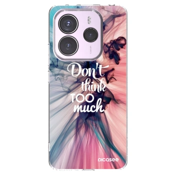 Picasee silikonska prozirna maskica za Xiaomi Redmi Note 14 5G - Don't think TOO much