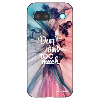 Picasee crna silikonska maskica za Google Pixel 8a - Don't think TOO much