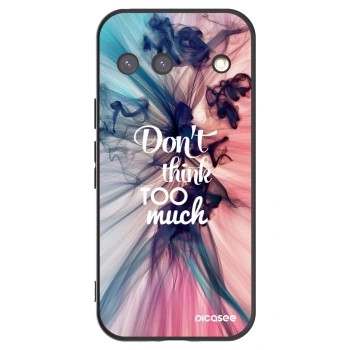 Picasee crna silikonska maskica za Google Pixel 9 - Don't think TOO much