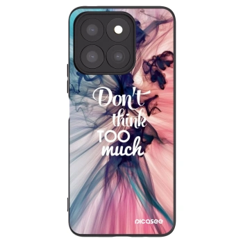 Picasee crna silikonska maskica za Honor X8c - Don't think TOO much