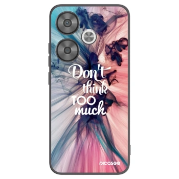 Picasee crna silikonska maskica za Xiaomi Poco F6 - Don't think TOO much