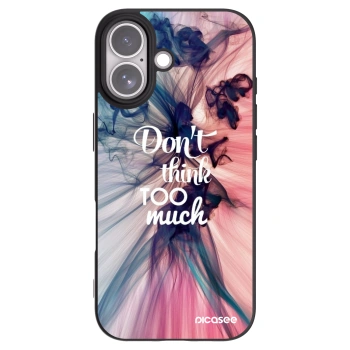 Picasee crna silikonska maskica za Apple iPhone 17 - Don't think TOO much