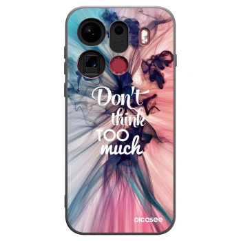 Picasee crna silikonska maskica za OPPO Find X9 Pro - Don't think TOO much