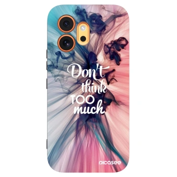 Picasee crna silikonska maskica za Honor 600 - Don't think TOO much