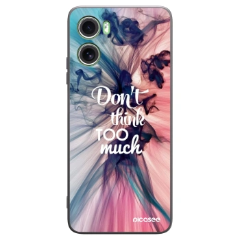Picasee crna silikonska maskica za Motorola Moto G06 - Don't think TOO much