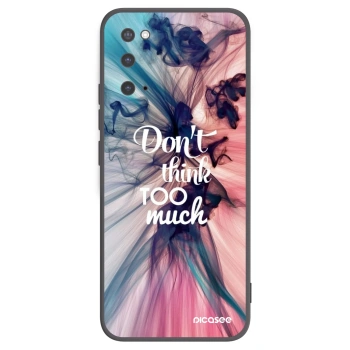 Picasee crna silikonska maskica za Samsung Galaxy S20 G980F - Don't think TOO much