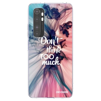 Picasee silikonska prozirna maskica za Xiaomi Mi Note 10 Lite - Don't think TOO much