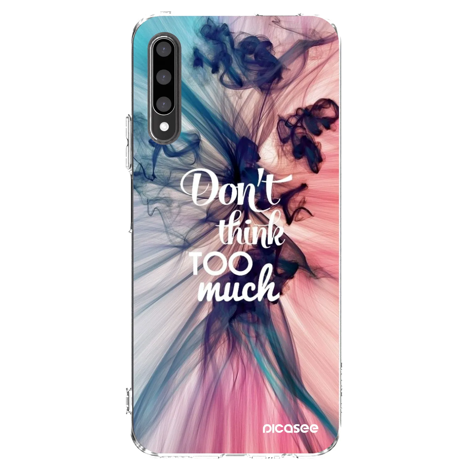 Picasee silikonska prozirna maskica za Honor 9X Pro - Don't think TOO much