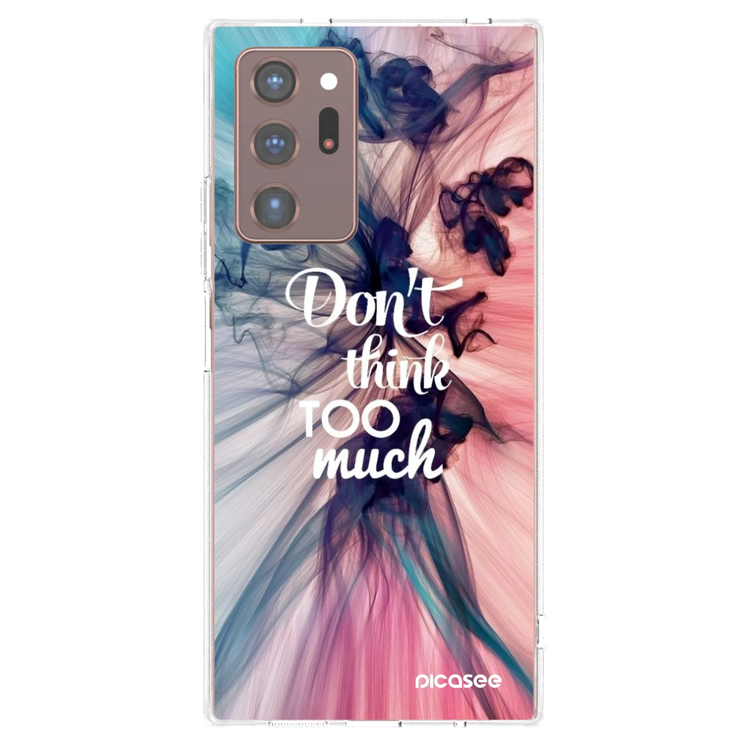 Picasee silikonska prozirna maskica za Samsung Galaxy Note 20 Ultra - Don't think TOO much