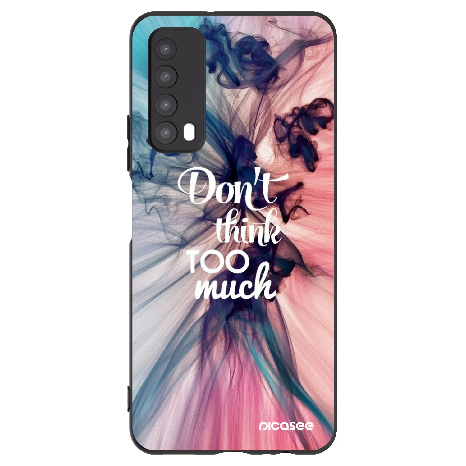 Picasee crna silikonska maskica za Huawei P Smart 2021 - Don't think TOO much