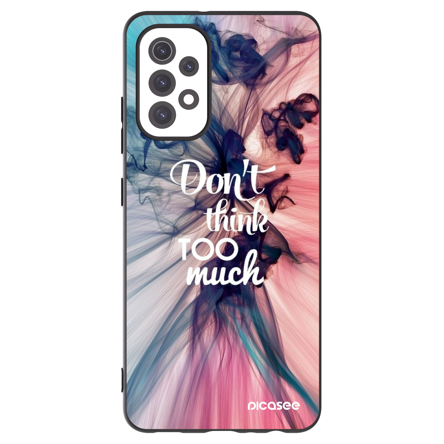 Picasee crna silikonska maskica za Samsung Galaxy A32 5G A326B - Don't think TOO much
