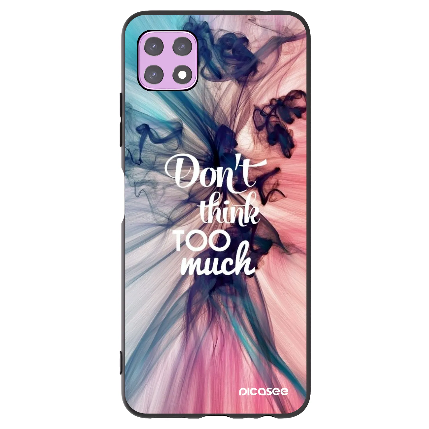Picasee crna silikonska maskica za Samsung Galaxy A22 A226B 5G - Don't think TOO much