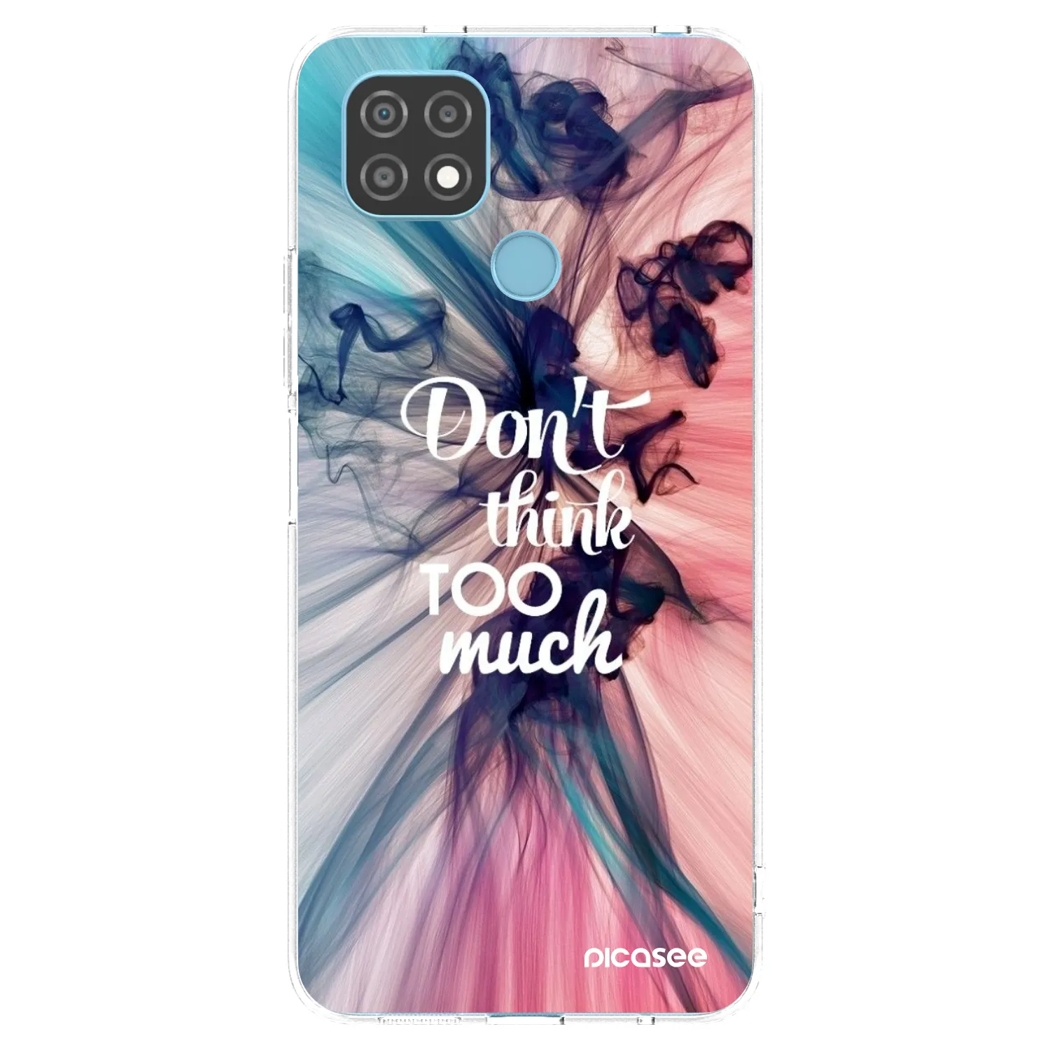 Picasee silikonska prozirna maskica za Realme C21 - Don't think TOO much