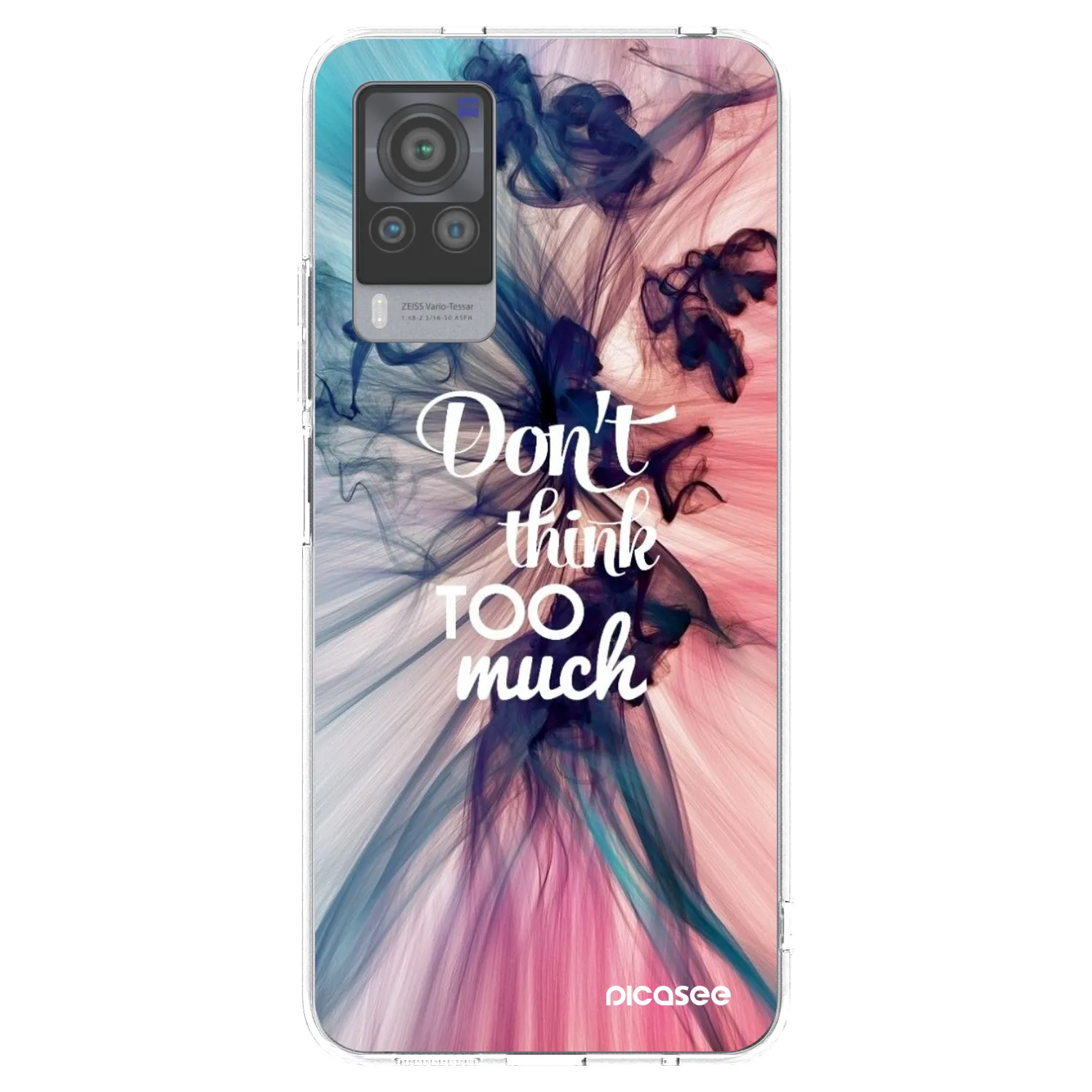 Picasee silikonska prozirna maskica za Vivo X60 Pro 5G - Don't think TOO much