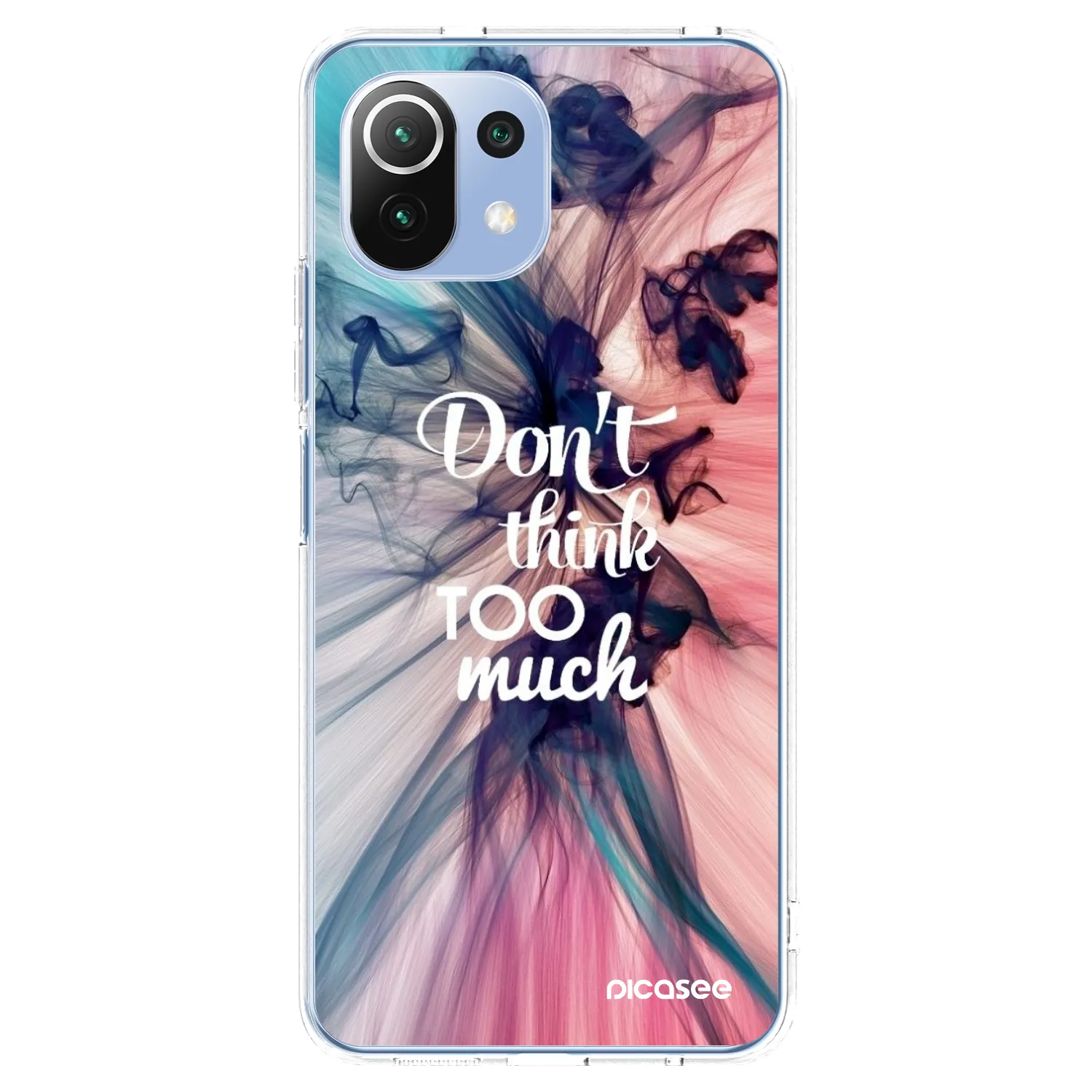 Picasee silikonska prozirna maskica za Xiaomi 11 Lite 5G NE - Don't think TOO much