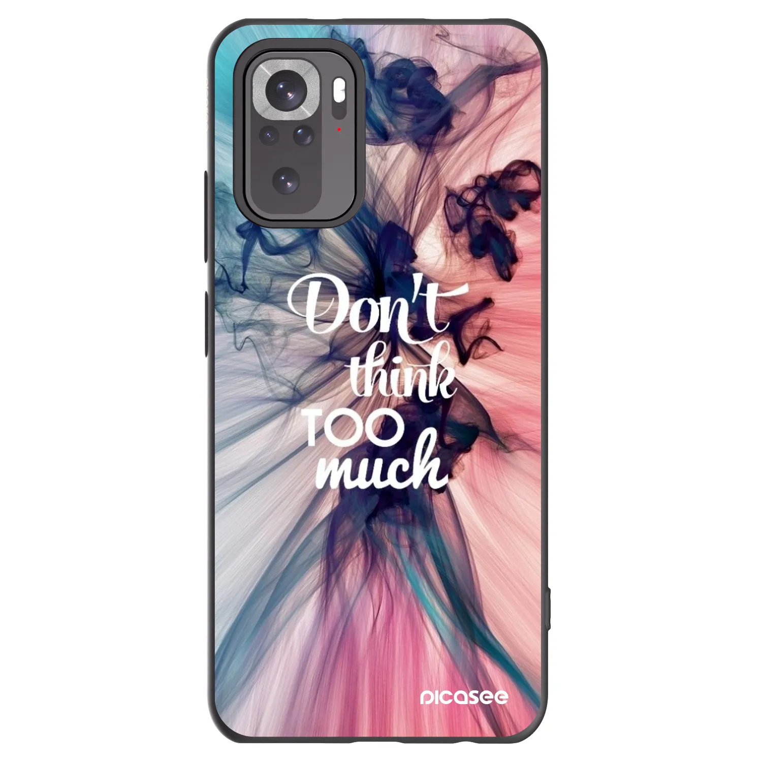Picasee crna silikonska maskica za Xiaomi Redmi Note 11S 4G - Don't think TOO much