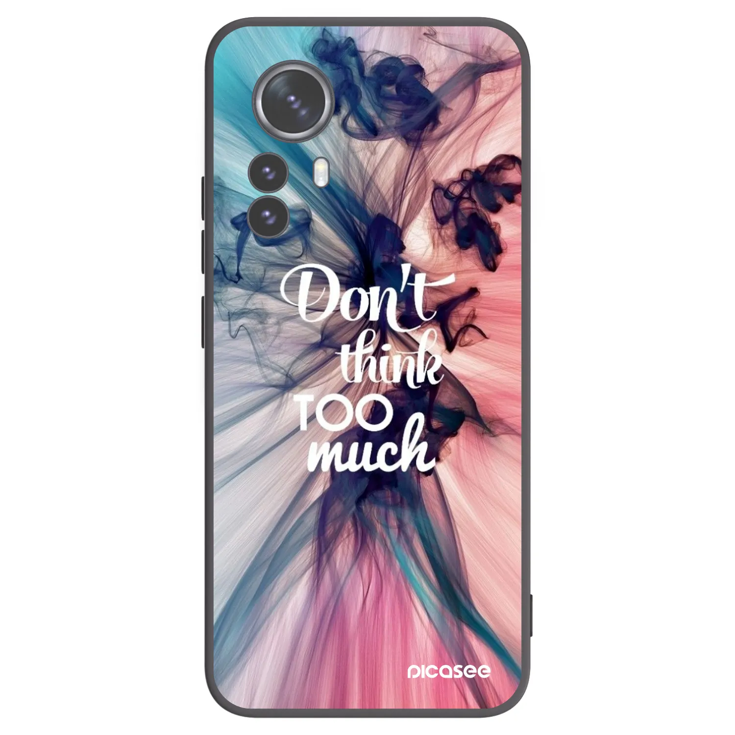 Picasee crna silikonska maskica za Xiaomi 12 Pro - Don't think TOO much