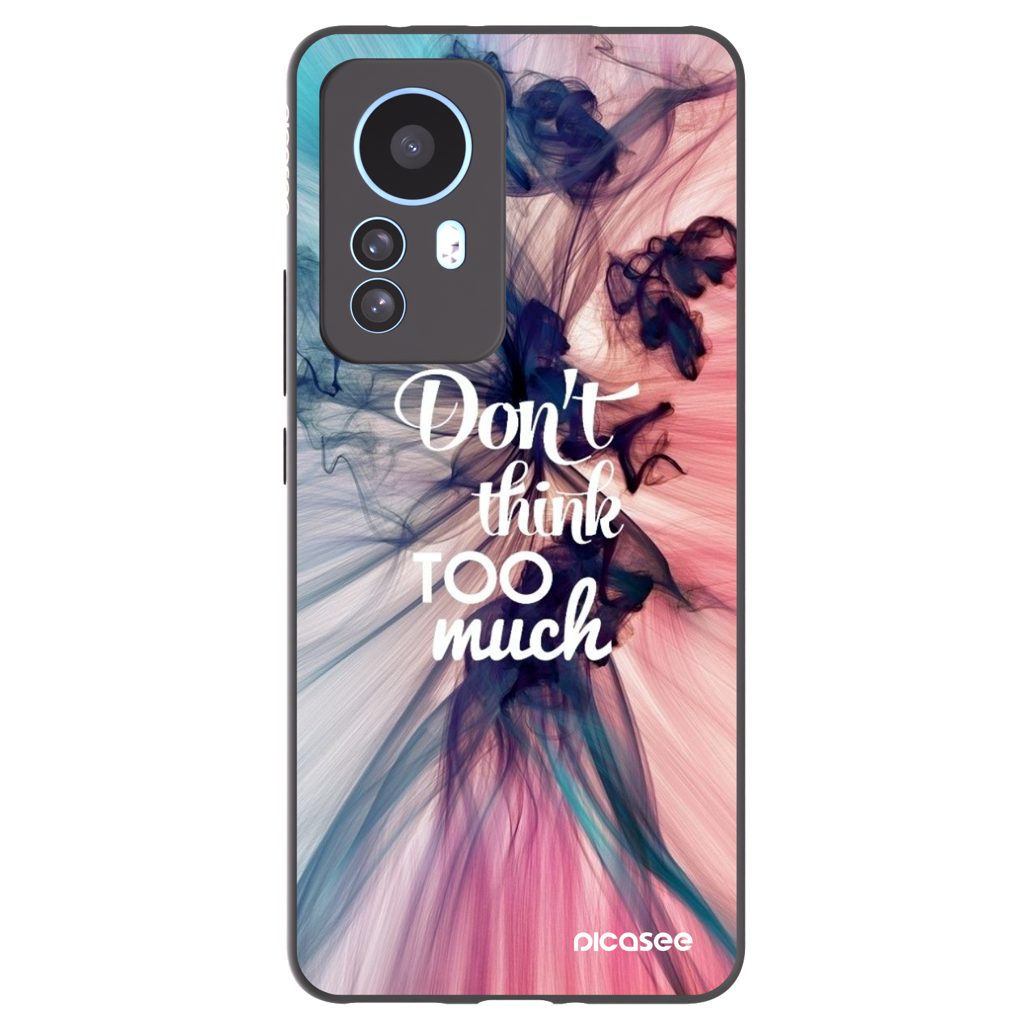 Picasee crna silikonska maskica za Xiaomi 12T Pro - Don't think TOO much
